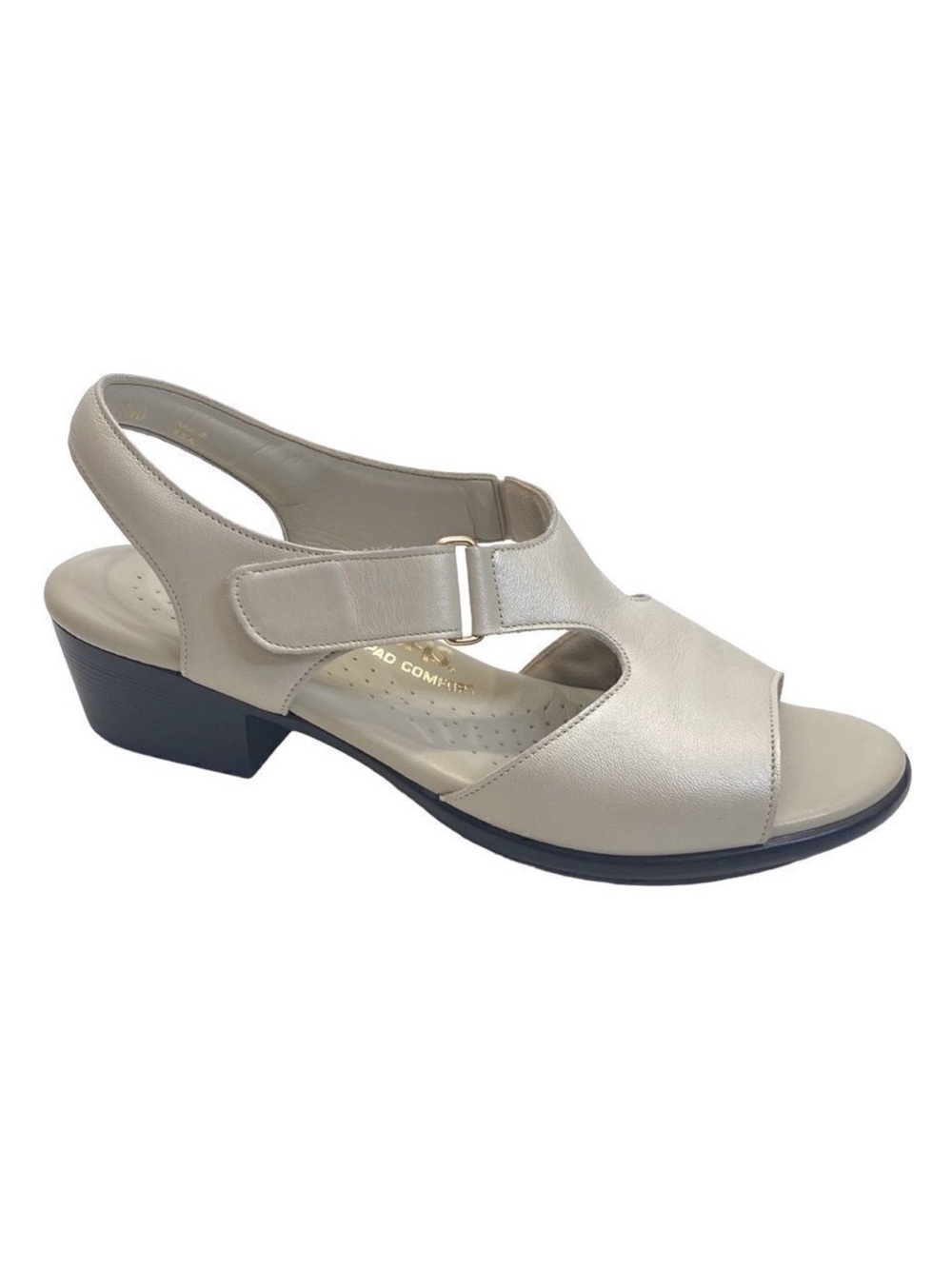 SAS SUNTIMER - PEARL BONE Tripad Comfort Block Heel Sandals Size 7.5